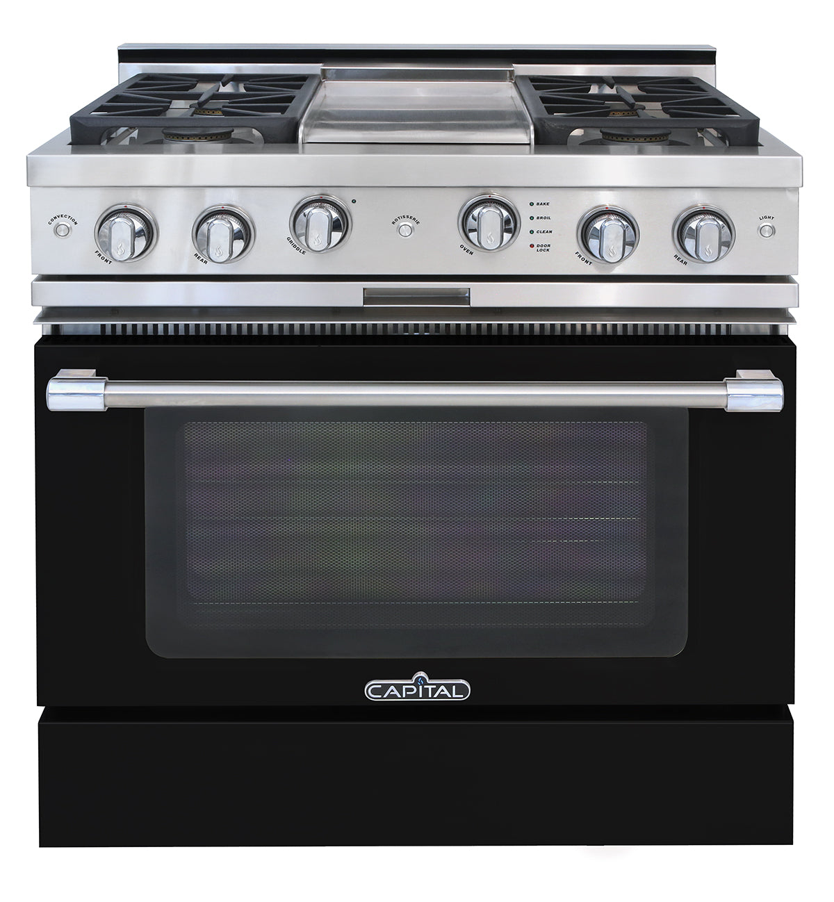 Capital Classic Chef 36" All Gas Range with 4 Open Burners and Grill