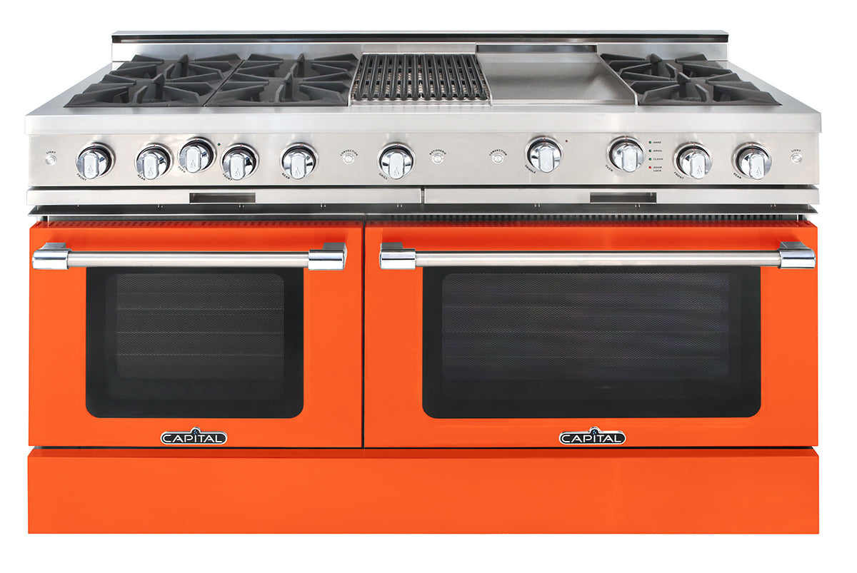 Capital Grand Chef 60" All Gas Range with 8 Sealed Burners and Grill
