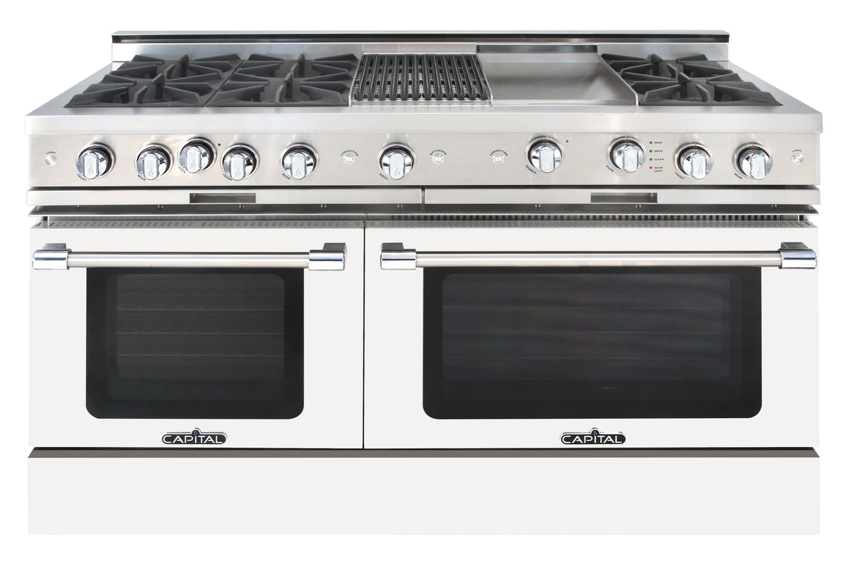 Capital Grand Chef 60" All Gas Range with 8 Sealed Burners and Grill