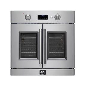 Forno Asti 30-Inch Electric French Door Single Wall Oven in Stainless Steel