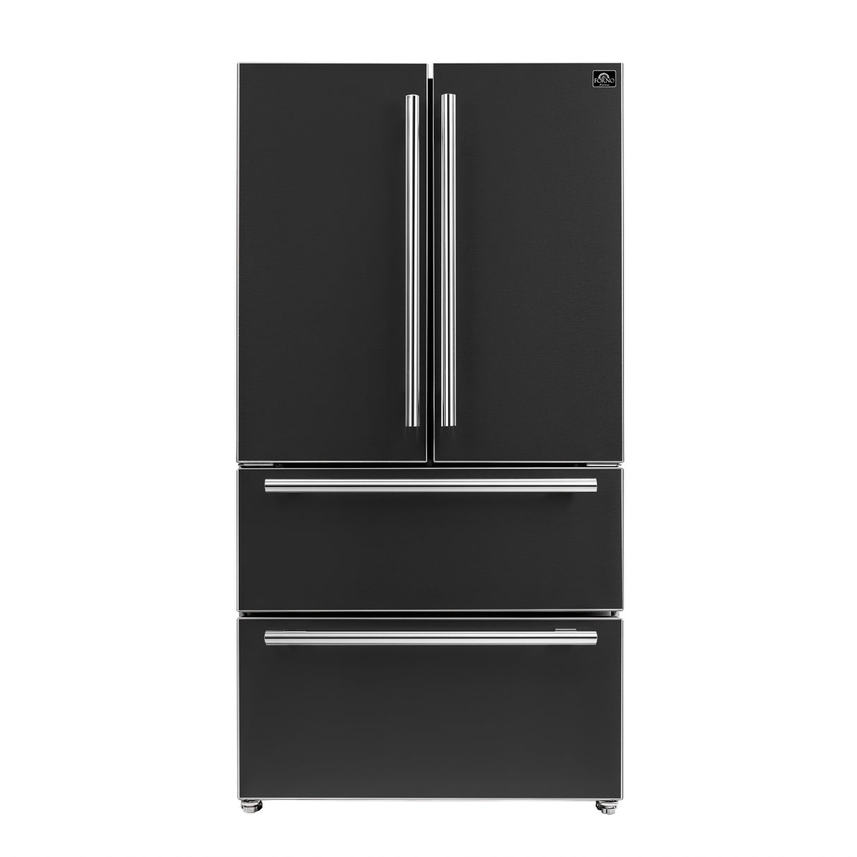 FORNO Moena 36" French Door Refrigerator - Black