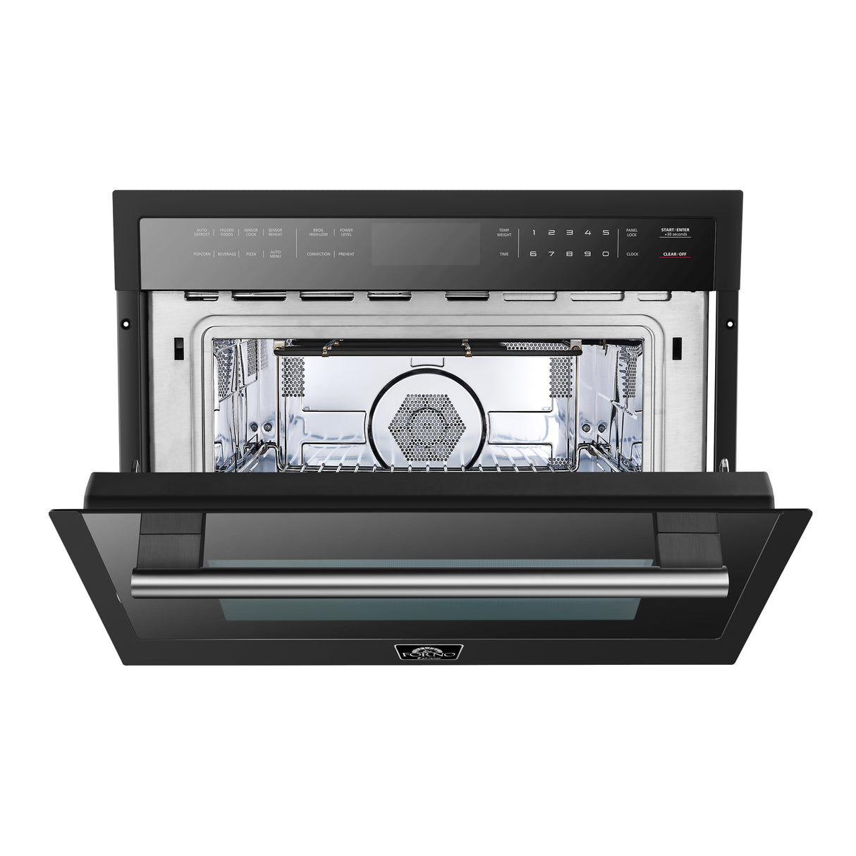 FORNO Oliena Espresso Black 24-inch 1750 W Compact Oven & 1000 W Microwave, 1.6 cu.ft.