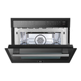 FORNO Oliena Espresso Black 24-inch 1750 W Compact Oven & 1000 W Microwave, 1.6 cu.ft.