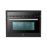 FORNO Capoliveri 24-Inch Microwave Drawer, Black, 1.2 cu.ft, 1000 Watts