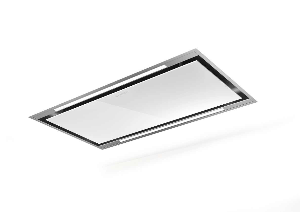 Faber Stratus Isola 36" White Glass