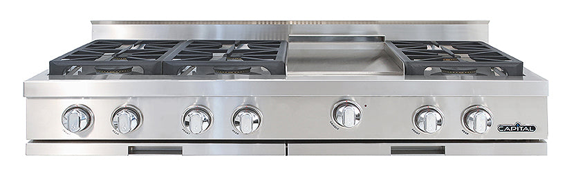 Capital  48" Gas Rangetop with 6 Sealed Burners and Griddle