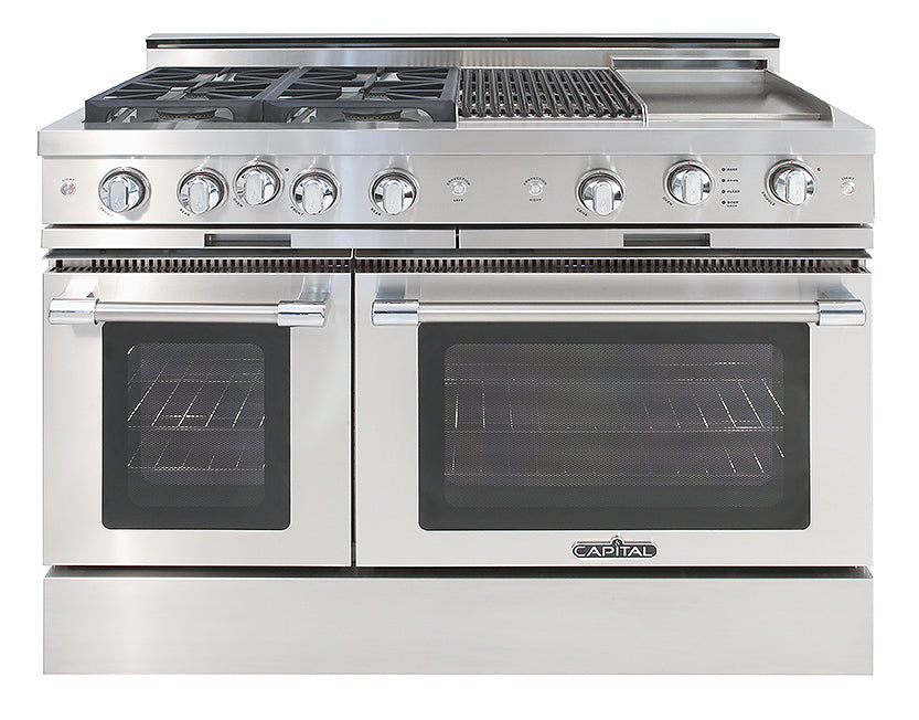 Capital Grand Chef 48" All Gas Range with 4 Sealed Burners, Grill and Griddle