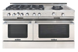 Capital Grand Chef 60" All Gas Range with 6 Sealed Burners and Open Wok Burner