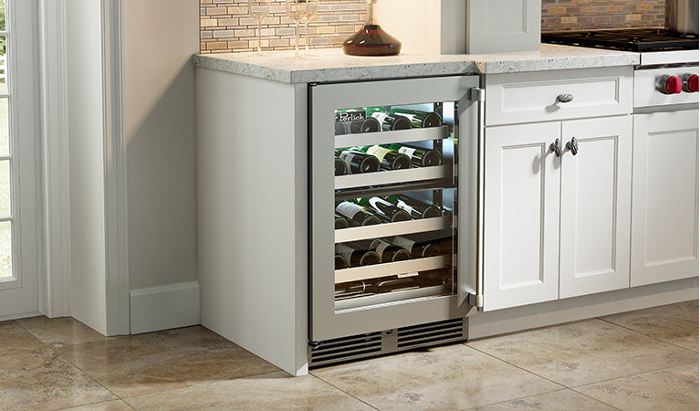 Perlick 24” Stainless Steel Glass Indoor Dual Zone Wine Reserve