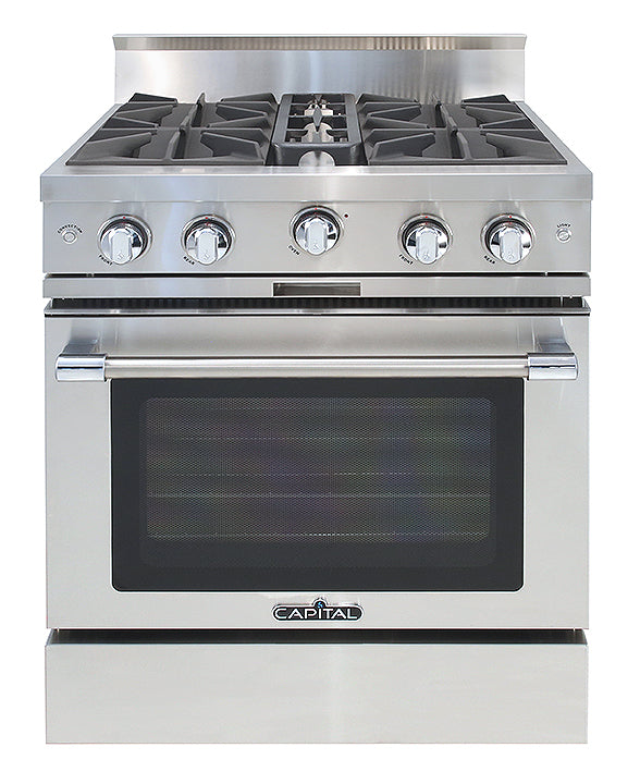 Capital Classic Chef 30" All Gas Range with 4 Open Burners
