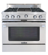 Capital Classic Chef 36" All Gas Range with 4 Open Burners and Grill