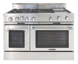 Capital Classic Chef 48" All Gas Range with 4 Open Burners, Grill and Griddle