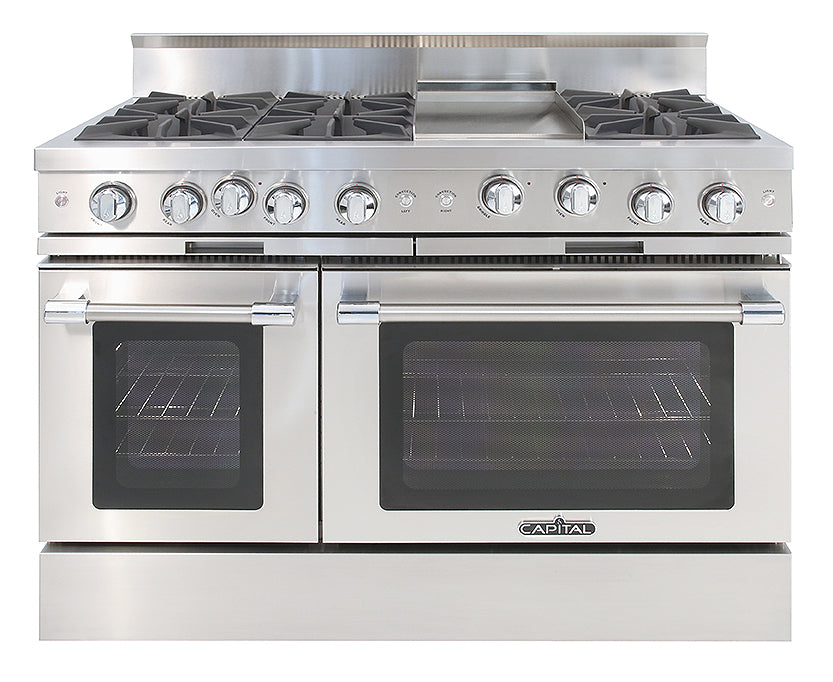 Capital Classic Chef 48" All Gas Range with 6 Open Burners and Griddle