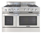 Capital Classic Chef 48" All Gas Range with 6 Open Burners and Griddle