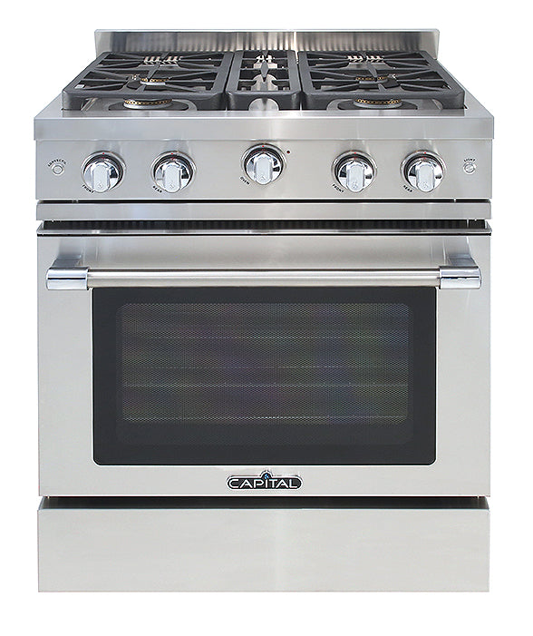 Capital Classic Chef 30" All Gas Range with 4 Sealed Burners