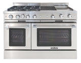 Capital Classic Chef 48" All Gas Range with 4 Sealed Burners, Grill and Griddle