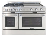 Capital Classic Chef 48" All Gas Range with 4 Sealed Burners and Wide Griddle