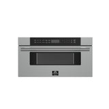 FORNO Capoliveri 30 Inch Stainless-Steel 1000 Watts Microwave Drawer 1.2 cu.ft.