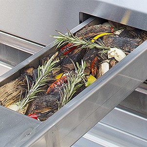 Alfresco 56" Freestanding Grill with Side Burner, LP